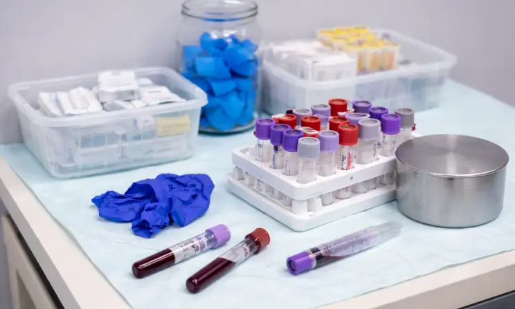 Small tubes for blood sample and dignose